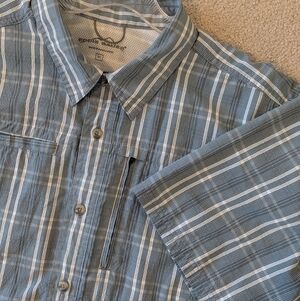 Eddie Bauer Men's Outdoors Short Sleeve Button Down Shirt Sz XL